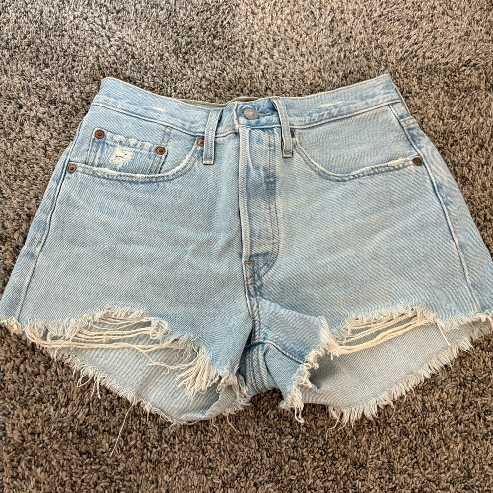 Levi's Light Blue Jean Shorts for Women